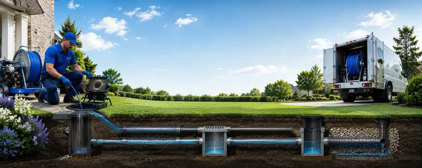 Outdoor drain cleaning information for Hustontown, PA
